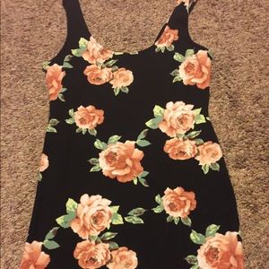 Rose printed Bodycon